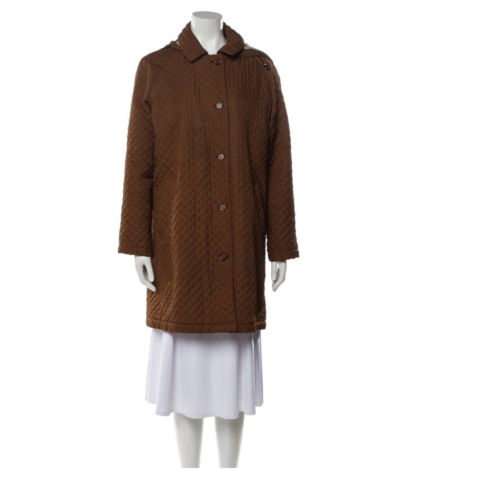 BURBERRY LONDON quilted Parka Jacket Trench Coat Size: M | US 8 - Picture 2 of 16
